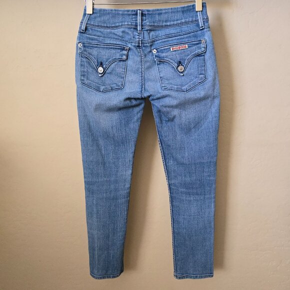 Hudson Collin Flap Skinny Crop Denim Jeans in Adventure Blue - Picture 6 of 15